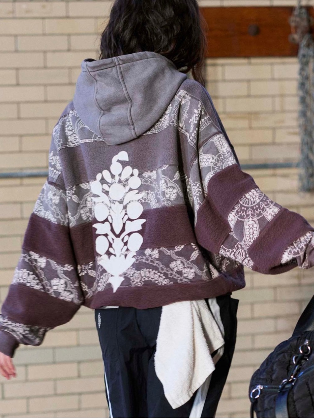 NWT Free People Movement Final Call Bandana Logo Hoodie Size Small